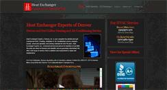 Desktop Screenshot of heatexchangerexpertsofdenver.com